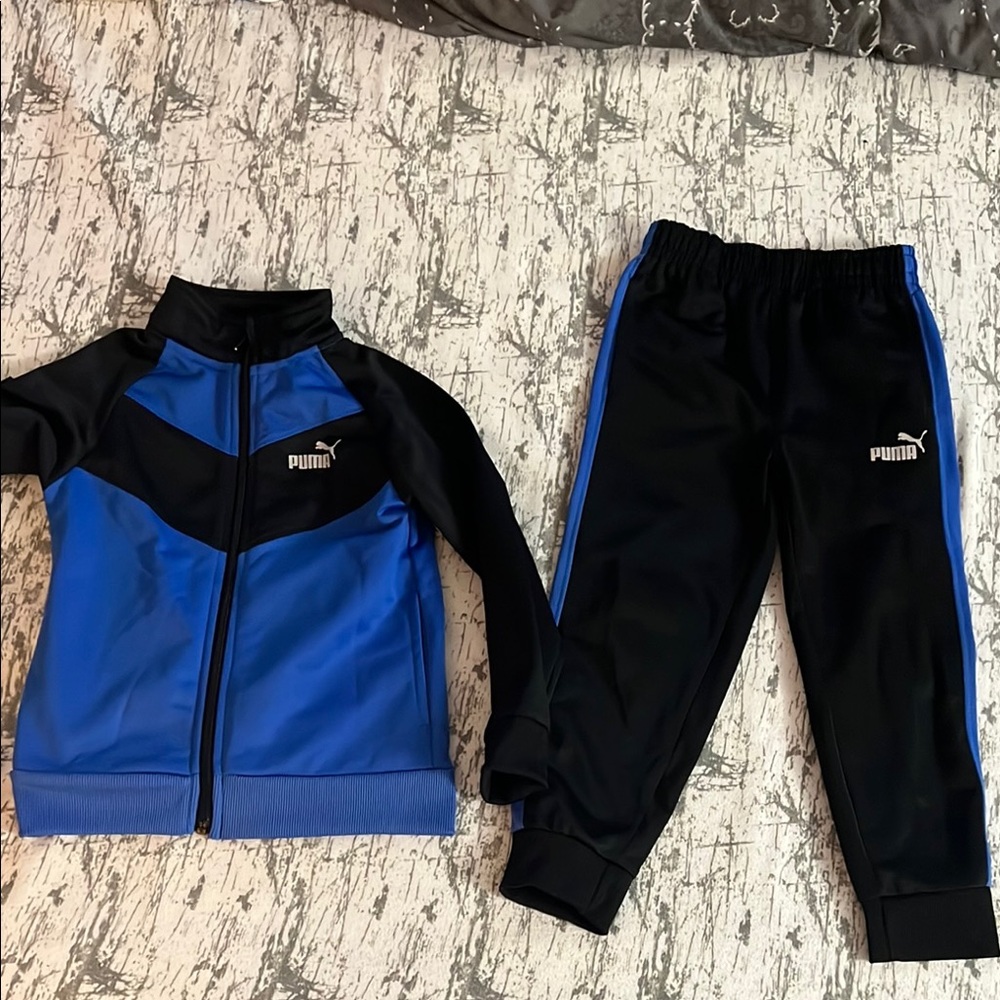 Puma Blue and Black Tracksuit